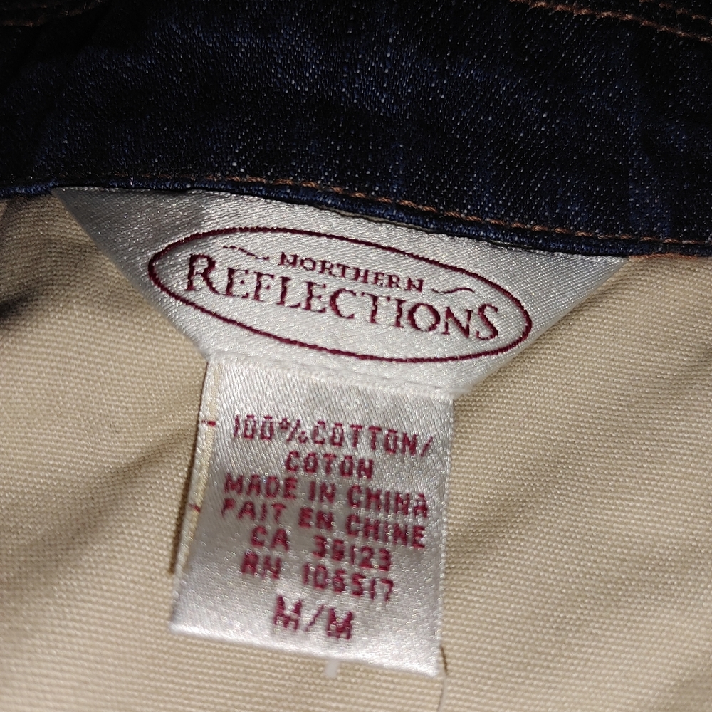 Northern Reflections snap button Jean Jacket - Picture 8 of 9